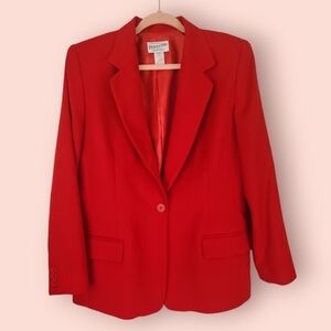 Pendleton | Red Wool Blazer Size 10